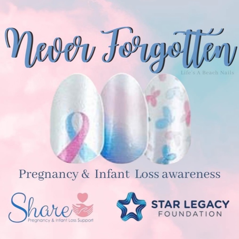 *Retired* Color Street: Never Forgotten | Awareness Set Pastel Pink Blue - Picture 5 of 9